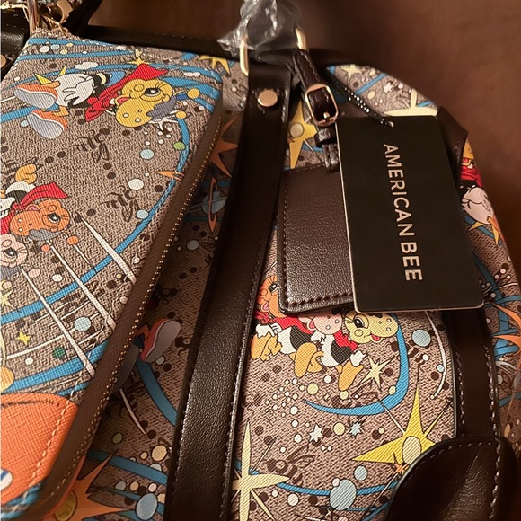 NWT RARE 2pc American Bee Shoulder / hand bag with WALLET - Picture 2 of 6